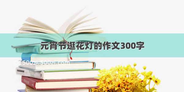 元宵节逛花灯的作文300字